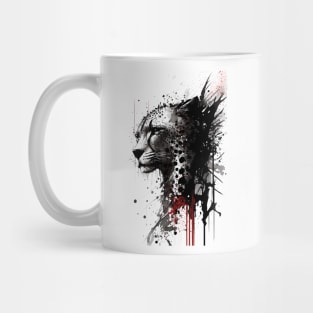 Ink Cheetah Portrait Mug